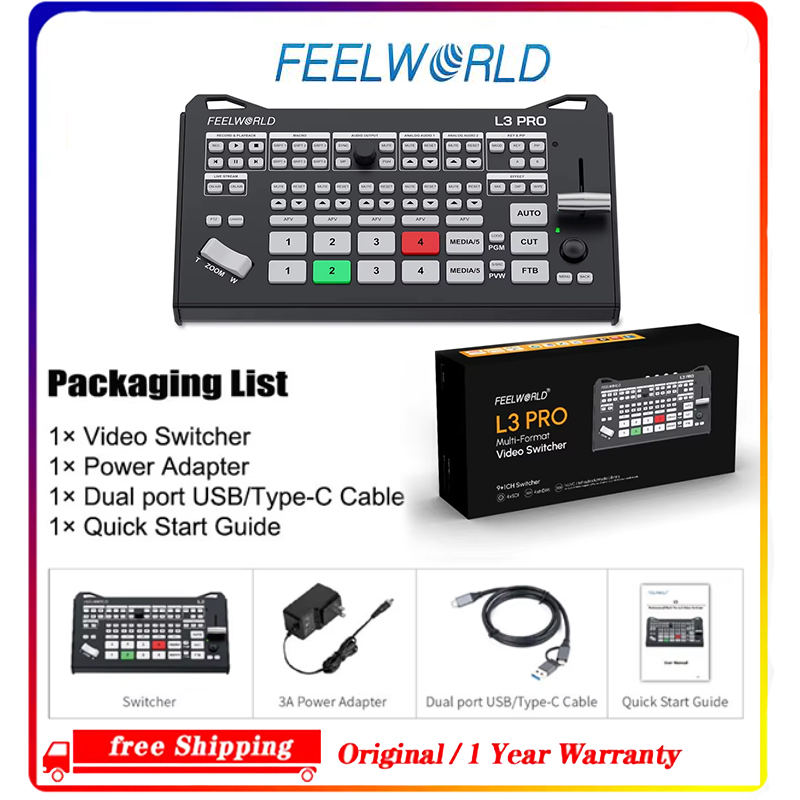 Hdmi Cable - FEELWORLD L3 PRO 5 Kanallı Video