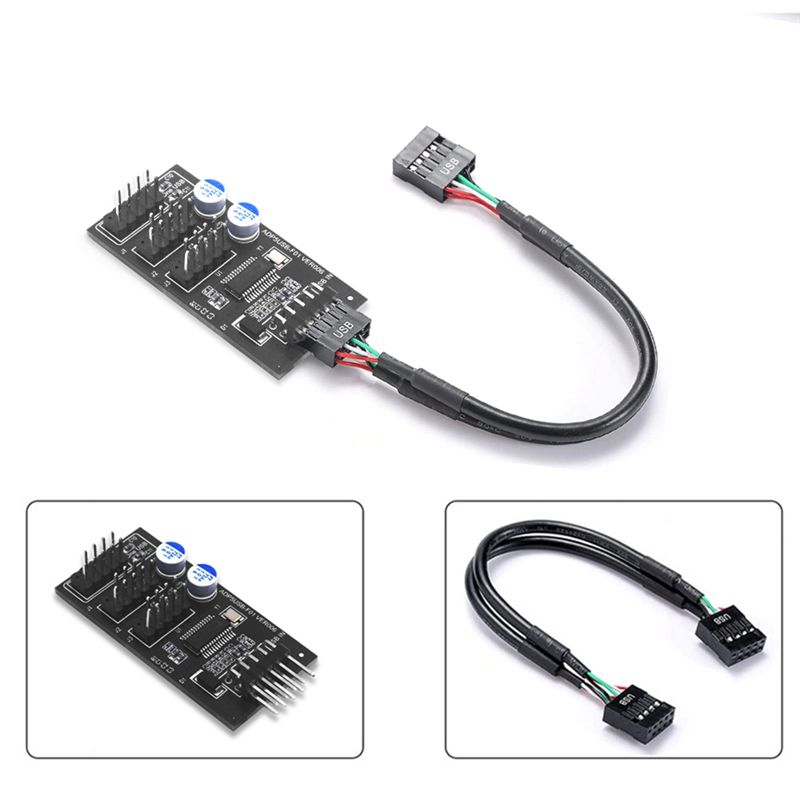 ABQX 9 Pin USB Hub Konnektörü, - Usb Hub incelemesi ve fiyatı