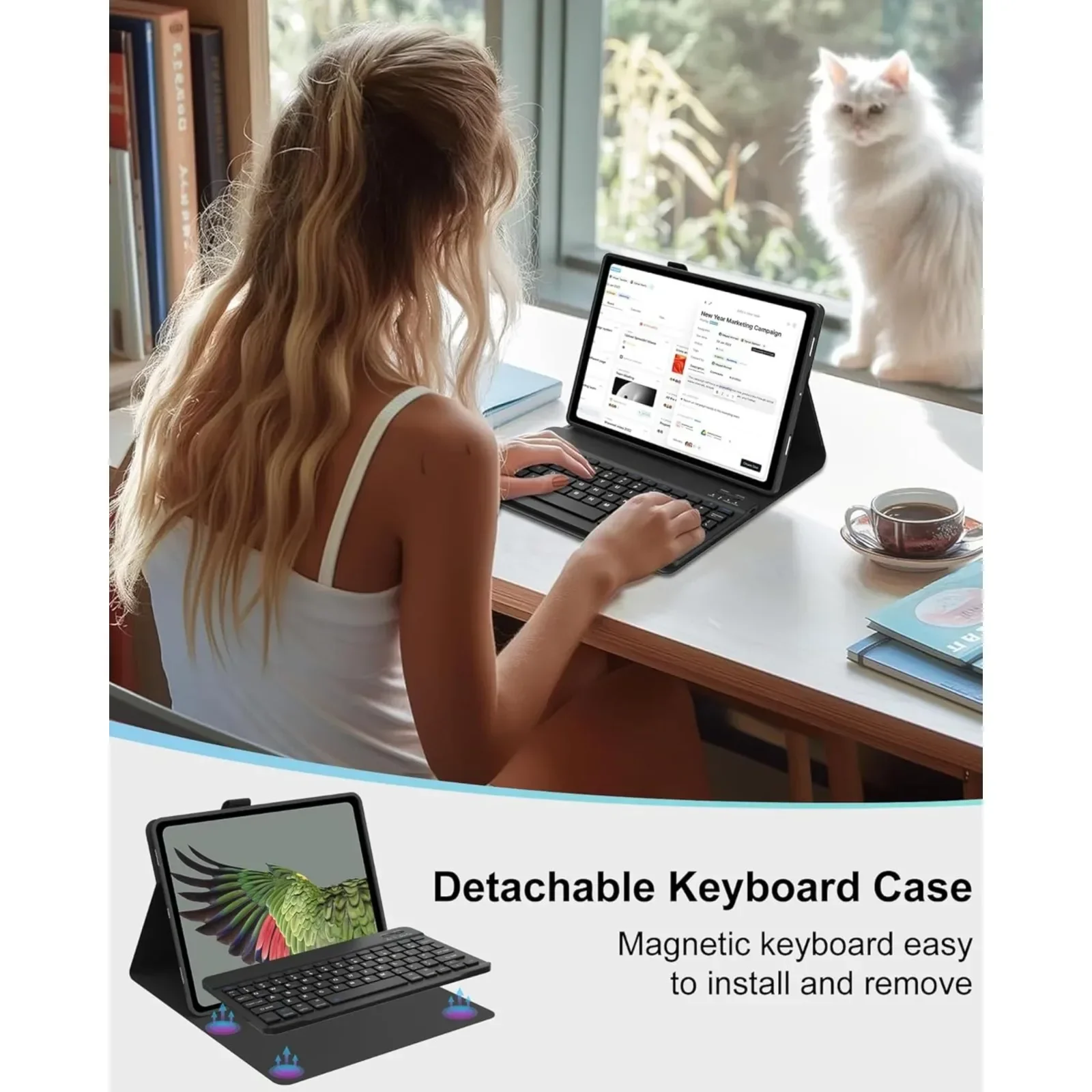 Samsung Galaxy Tab A 2019 SM-T - Keyboard Cover incelemesi ve fiyatı