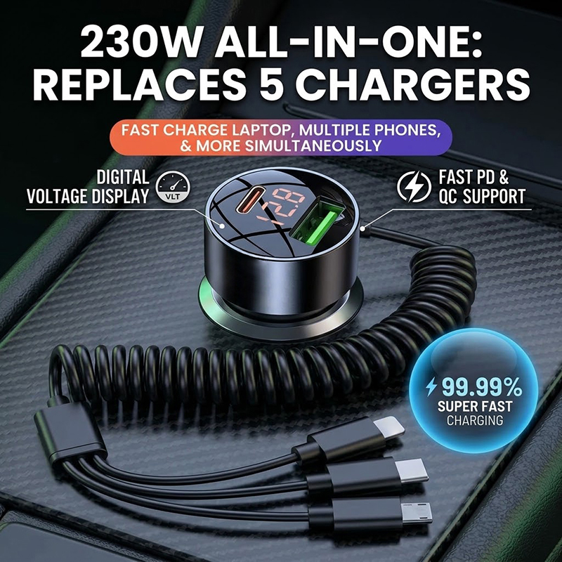 3'ü 1 Arada, Katlanabilir Kabl - Laptop Charger incelemesi ve fiyatı